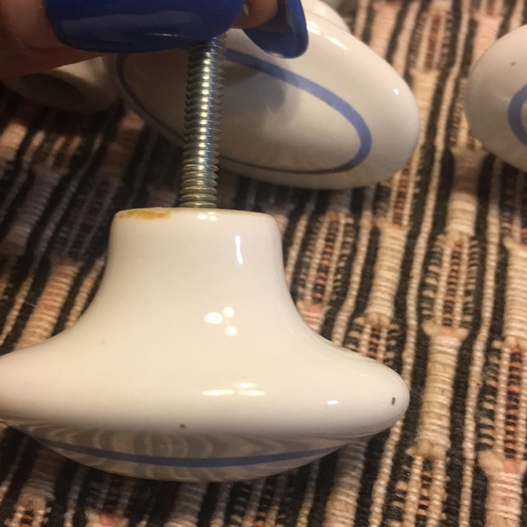 Set of 9 Vintage Marble cabinet knobs Firm Price! - Picture 7 of 12